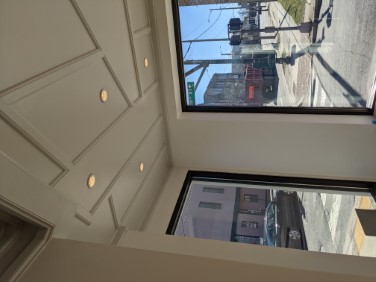 finished stage right trim and panels